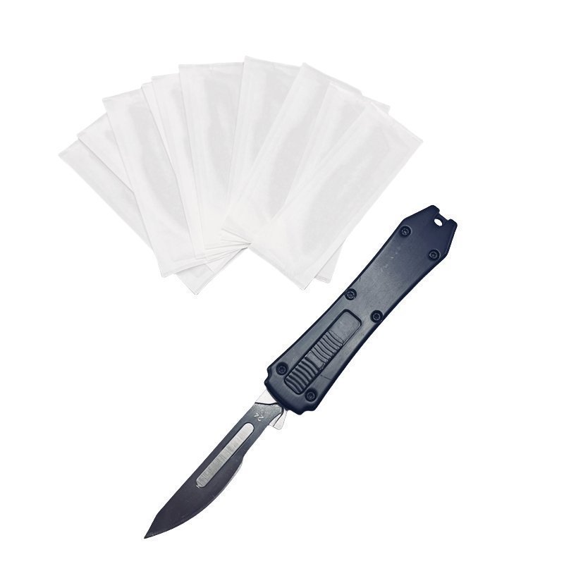 0-1.jpg Skalpell-Allzweckmesser mit 10-Klingen-Messer Black Box Cutter
