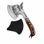 Mehrzweckaxt, Überlebensaxt Multifunktions-Outdoor-Camping Taktische Wolfskopfaxt Jagdwerkzeuge Tragbarer Tomahawk