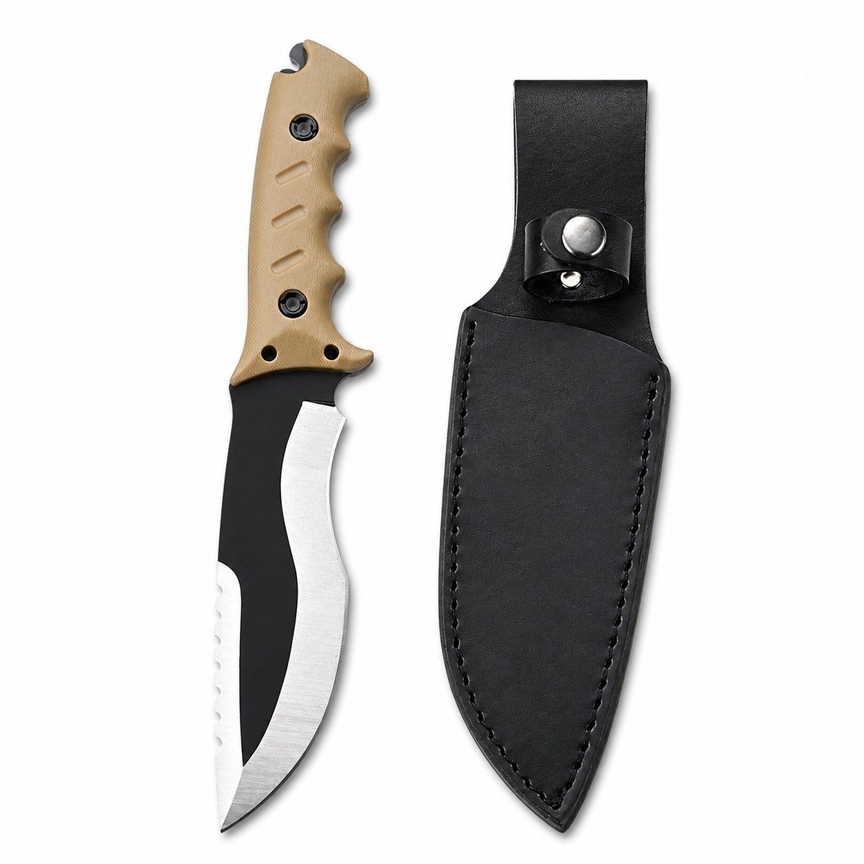 19450-main-white-clean Outdoor-Survival-Messer – Camping- und Bushcraft-Messer mit fester Klinge