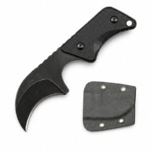 Neck Knife G10-Griff mit Kydexscheide EDC-Werkzeug – Schwarz