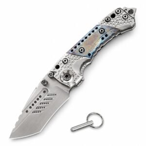 Miller Bros. T1 Schweres Klappmesser mit blauem Griff