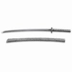 Silbernes Drachenkriegermesser mit fester Klinge