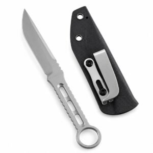 Krypton Thunder Rhino T-ray Round Label Messer mit fester Klinge